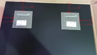 AS Druckknopfbefestigung bis 2,4 qm aufgeklebt