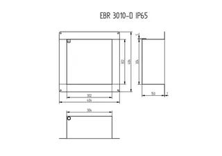 AS Einbaurahmen NASSBEREICH IP 65 40,4 x 40,3 x 15 cm – Bild 2