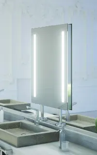 AS Uno Standleuchtspiegel Breite 60 x Höhe 80 cm Bel. einseitig