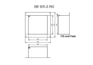 AS Einbaurahmen NASSBEREICH IP 65 40,4 x 40,3 x 17,5 cm – Bild 2