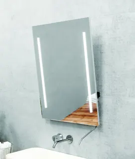 AS Aiuto LED-Leuchtspiegel Breite 60 x Höhe 45 cm mit Kippfunktion