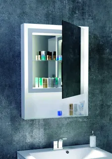 AS Sempre-Spazio LED-Leuchtspiegel Breite 60 x Höhe 80 cm 1-türig – Bild 2