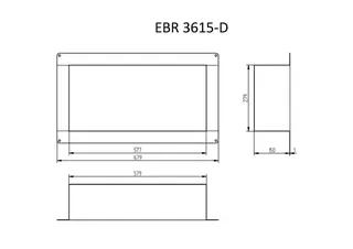 AS Einbaurahmen NASSBEREICH 70,4 x 40,3 x 15 cm – Bild 2