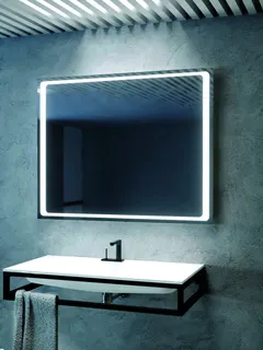 AS Quadro LED-Leuchtspiegel Breite 140 x Höhe 80 cm – Bild 2