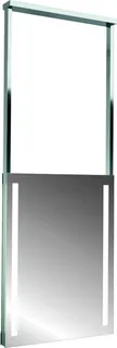 AS Appeso LED-Leuchtspiegel Breite 60 x Höhe 80 cm Bel. beid.