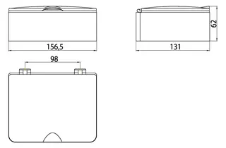 Emco Feuchtpapierhalter system2 00101 156 x 62 x 131 mm chr/schwarz – Bild 3