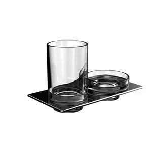 Emco Glashalter/Seifenschale art 00100 Glasteile klar chr