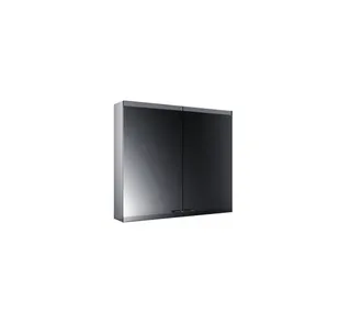 Emco Lichtspiegelschrank evo 08104 Aufputz, 2trg. 800 mm alu.