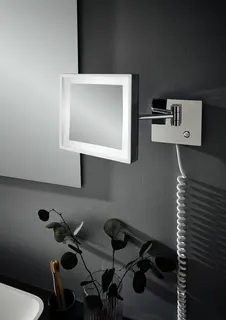 Emco LED-Kosmetikspiegel pure LED 06010 3-fach, 1armig 203x203 mm – Bild 2
