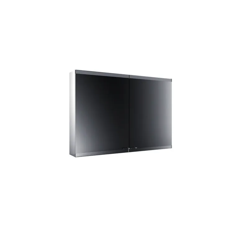 Emco Lichtspiegelschrank evo 08105 Aufputz, 2trg. 1000 mm alu.