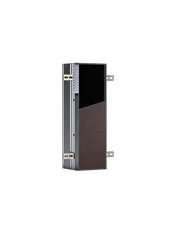 Emco Papierhalter 3-fach asis plus 11005 Unterputz, Anschlag links 492 mm befliesbar