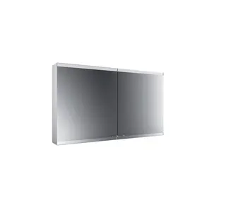 Emco Lichtspiegelschrank evo 08106 Aufputz, 2trg. 1200 mm alu.