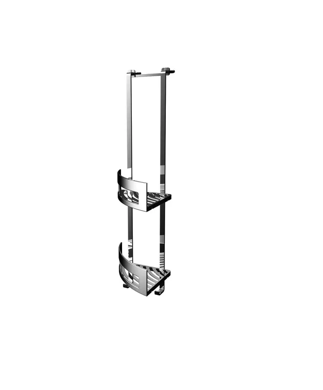 EC Türetagere system2 00126 m. 2 Eckkörben chr