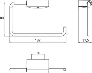 Emco Reservepapierhalter flow 00100 beweglich chr – Bild 4