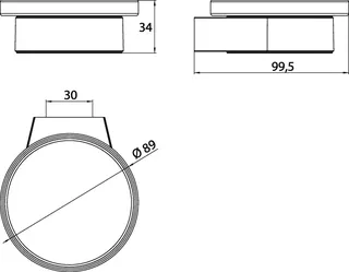 Emco Seifenhalter flow 00100 Glasteil satiniert chr – Bild 4