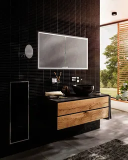 Emco Lichtspiegelschrank prestige2 07006 Aufputz, breite Tür rechts 987 mm alu. – Bild 3