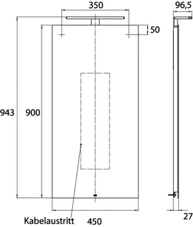 Emco LED-Lichtspiegel mee 00001 m. Sensor 450x943 mm – Bild 4