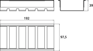 Emco Korb liaison 00100 flach 192x39x98 mm chr – Bild 4