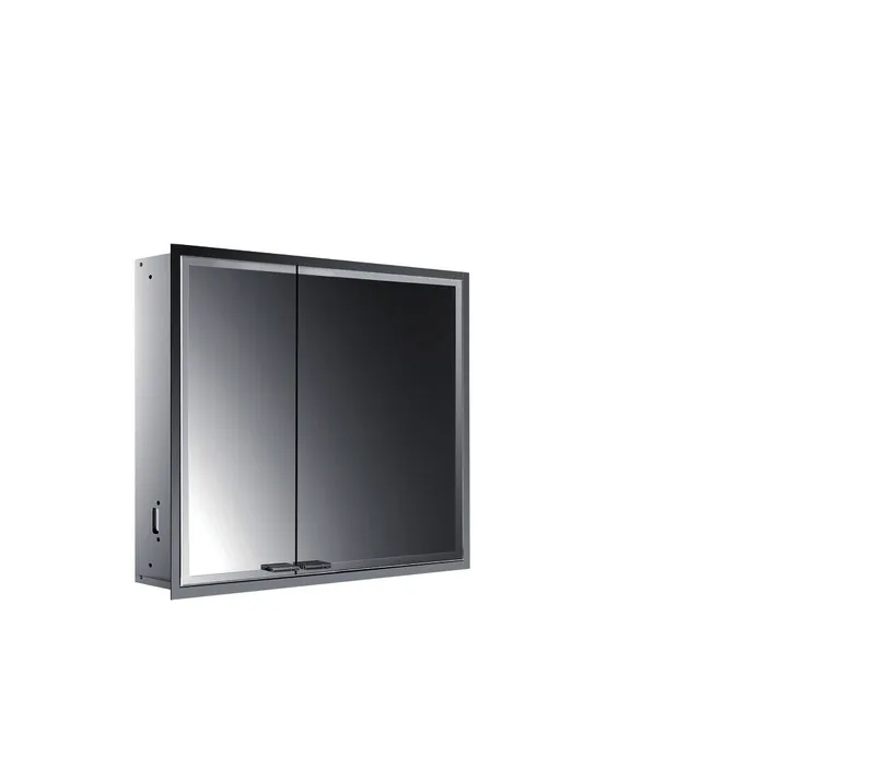 Emco Lichtspiegelschrank prestige2 07102 Unterputz, Tür breit rechts 815 mm alu.