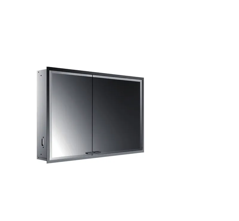 Emco Lichtspiegelschrank prestige2 07106 Unterputz, Tür breit rechts 1015 mm alu.