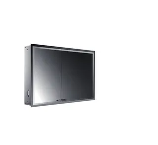 Emco Lichtspiegelschrank prestige2 07106 Unterputz, Tür breit rechts 1015 mm alu.