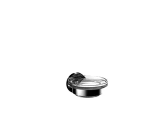 EC Seifenhalter round 00100 Glasteil satiniert  chr