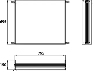 Emco Einbaurahmen evo 00002 zu 93970X014 795x695mm – Bild 2