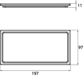Emco Glasablage liaison 00003 für Reling 198x11x98 klar – Bild 3