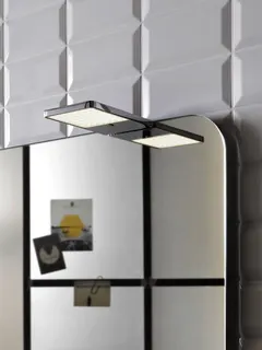 Emco Spiegelklemmleuchte system2 00102 LED, eckig, 4000K 90x151 mm chr – Bild 2