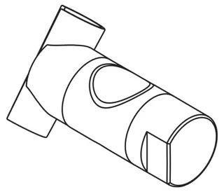 HEWI Brausehalter für System 900 für d=25 mm, chrom