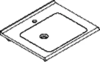 HEWI Waschtisch S-Form, modular, 650x550mm, 1.HL – Bild 5