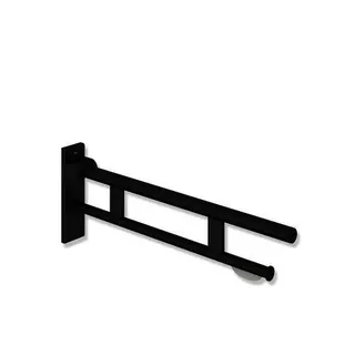 HEWI SK-Griff Duo (B), PRH, L:750, pulverbeschichtet schw tiefmatt – Bild 2