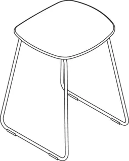HEWI Duschhocker, H:497mm, B:370mm, Gestell verchromt signalweiß – Bild 5