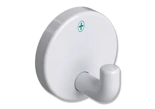 HEWI Wandhaken Ser 801, d:40mm, antimikrobielle Ausrüstung signalweiß – Bild 2