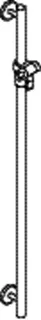 HEWI Br.H.Stg. mit Br.H., signalweiß, L:1100,d:33, Kst., chromoptisch besch. – Bild 5