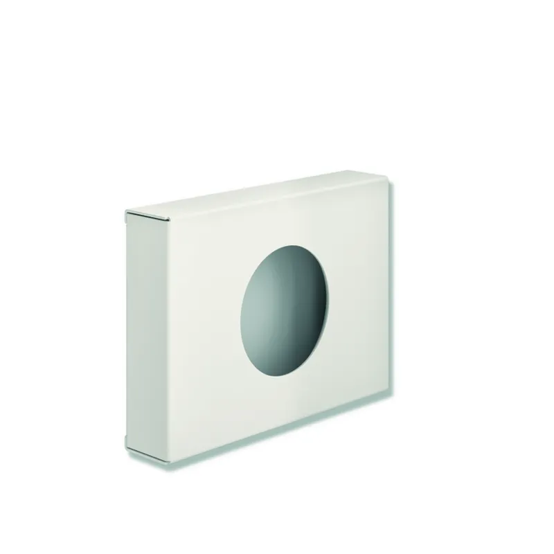 HEWI Hygienebeutelspender, plvb, B: 136,H: 98,T: 27,5 weiß tiefmatt