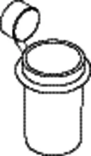 HEWI Becher, Glas mit Halter Sys 815, Edelstahl verchromt, Glas satiniert – Bild 5