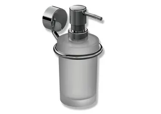 HEWI Seifensp., Glas m. Halter Sys 815, Edelstahl verchromt, Glas satiniert – Bild 2