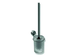 HEWI WC-Bürstengarnitur System 815 Halter u. Ros. chr, Glas satiniert