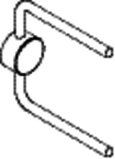 HEWI Reservepapierhalter System 815 f. 2 Rollen, Edelstahl verchromt – Bild 3