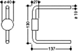 HEWI Reservepapierhalter System 815 f. 2 Rollen, Edelstahl verchromt – Bild 5