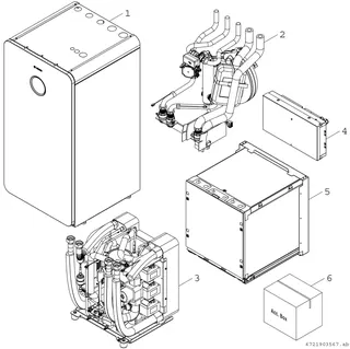 BOSCH Solewärmepumpe CS7800iLW 6 F 1180x600x600, 6 kW, Metallfront – Bild 3