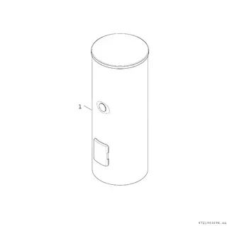 BOSCH Solar-Warmwasserspeicher STORA WS 310-5 EPK1 B, 1835x600, 310 L, silber – Bild 2
