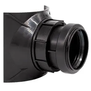 airfit Schraubabzweig DN 110/50 schwarz , Z-42.1-603
