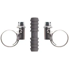 airfit Schlauchkupplung 10mm mit 2 VA Schlauchschellen Typ W2