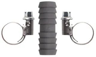 airfit Schlauchkupplung 12mm mit 2 VA Schlauchschellen Typ W2 1/"