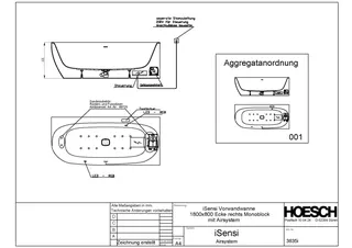 Hoesch WP iSensi Eck 1800x800 rechts Monolith, iSensi System, Motor re. – Bild 3