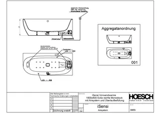Hoesch WP iSensi Eck 1800x800 re.Bef. Monolith, iSensi System, Motor re. – Bild 3