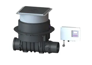 KESSEL-Rückstaupumpanlage Pumpfix F DN 150, Bodenplatte, schwarz