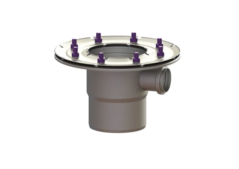 KESSEL-Verlängerungsstück System 125, seitlicher Zulauf DN 50/40